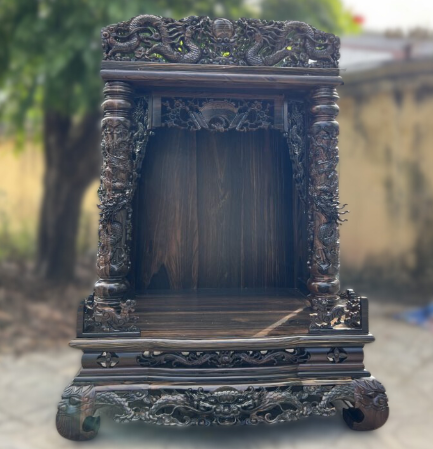 Kích thước Bàn thờ Gỗ Mun phù hợp với nhiều không gian
